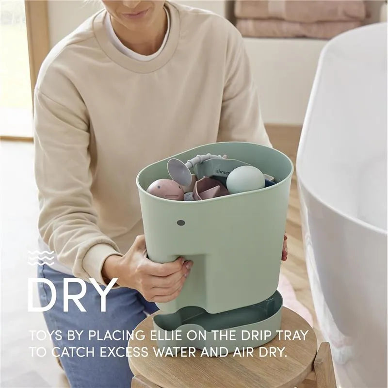 Shnuggle - Ellie Bath Toy Storage Scoop, Grey Image 5
