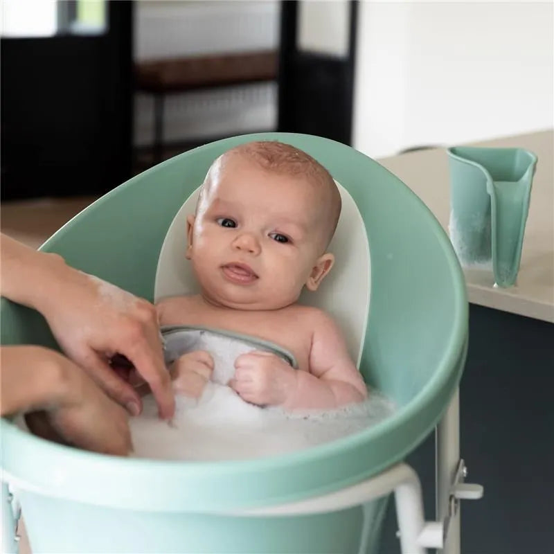 Shnuggle - Newborn Baby Bath With Plug, Eucalyptus Image 3