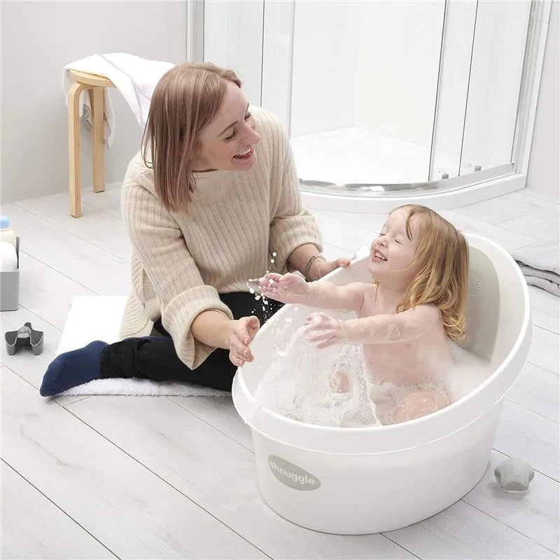 Shnuggle - Toddler Bath Tub, White & Grey Image 3