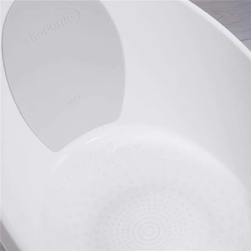 Shnuggle - Toddler Bath Tub, White & Grey Image 5