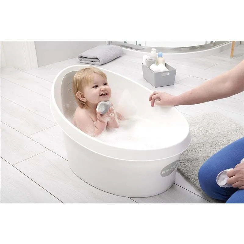 Shnuggle - Toddler Bath Tub, White & Grey Image 6