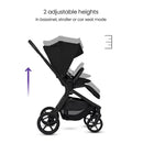 Silver Cross Breez Modular Stroller & Bassinet Bundle, Onyx Image 5