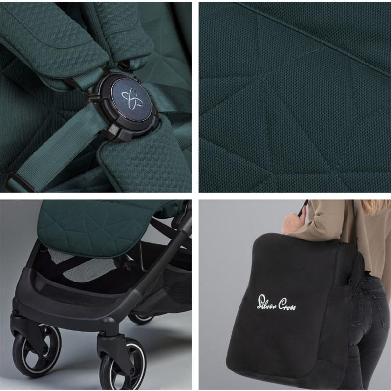 Silver Cross - Clic Lightweight Stroller, Conifer (Green) Image 7