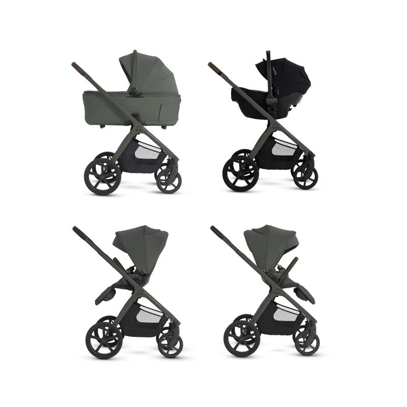 Silver Cross Cove 2 Compact Bassinet, Pewter Image 2