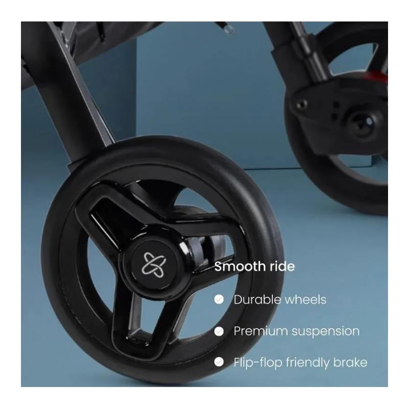 Silver Cross - Jet Lightweight Double Stroller, Black Image 5