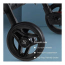 Silver Cross - Jet Lightweight Double Stroller, Black Image 5