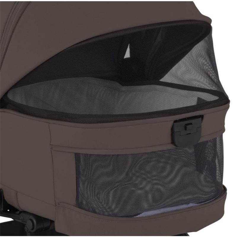 Silver Cross Nia Compact Stroller & Folding Bassinet Bundle, Chocolate Image 12