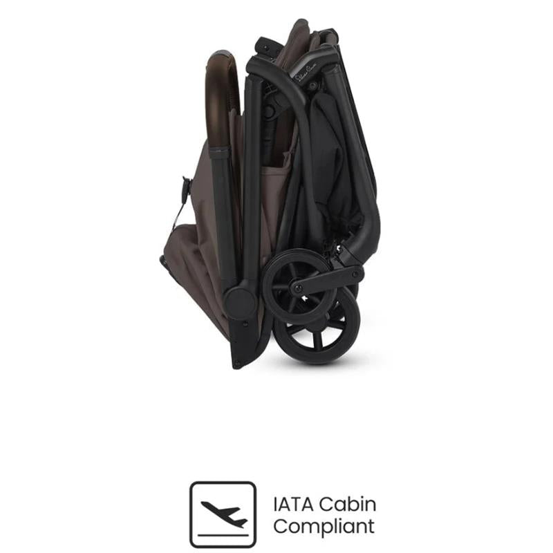 Silver Cross Nia Compact Travel Stroller, Cup Holder & Travel Bag Bundle, Chocolate Image 6