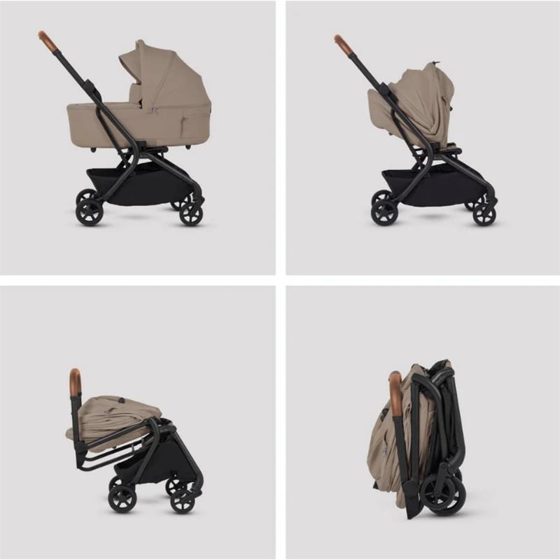 Silver Cross Nia Compact Travel Stroller & Bassinet Bundle, Champagne Image 11