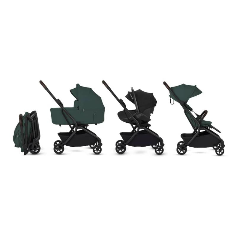 Silver Cross Nia Compact Travel Stroller & Bassinet Bundle, Conifer Image 4