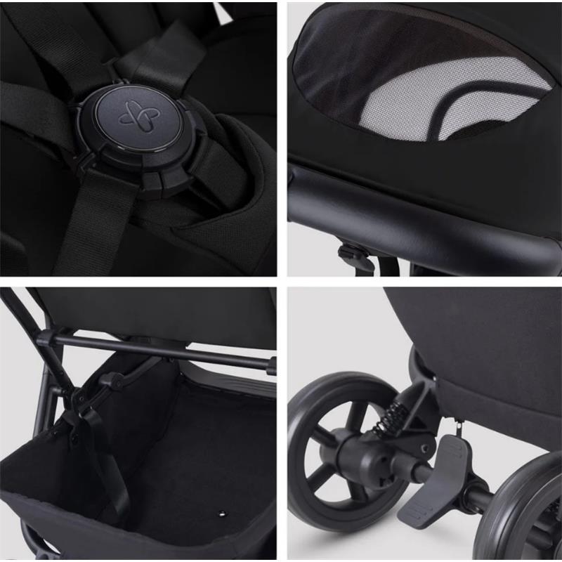 Silver Cross Nia Compact Travel Stroller & Bassinet Bundle, Onyx Image 5