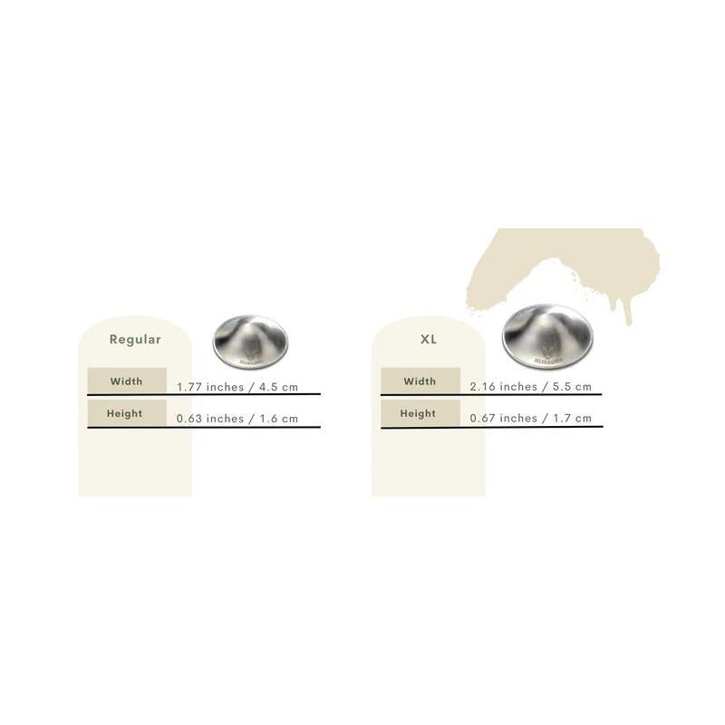 Silveranna® 925 Silver Nipple Shields - L Image 2