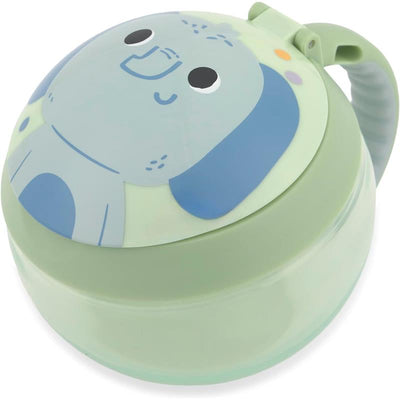 Skip Hop Baby Snack Container Mealtime Snack Cup, Besties Squad Elephant Image 1