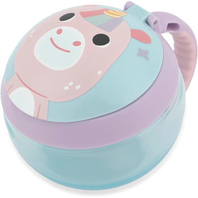 Skip Hop Baby Snack Container Mealtime Snack Cup, Besties Squad Unicorn Image 1