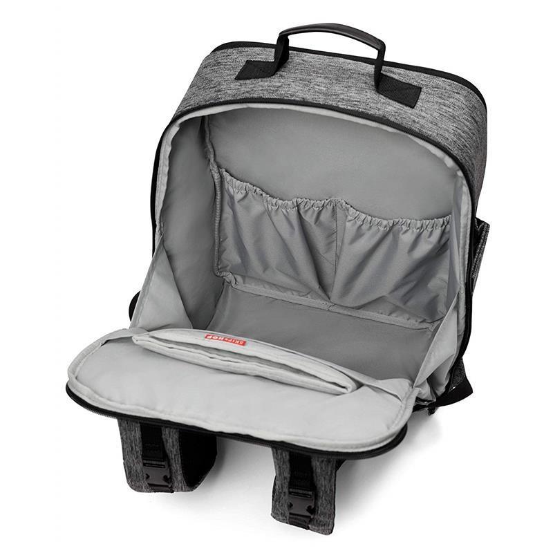 Skip Hop - Baxter Diaper Backpack, Textured Grey Image 2