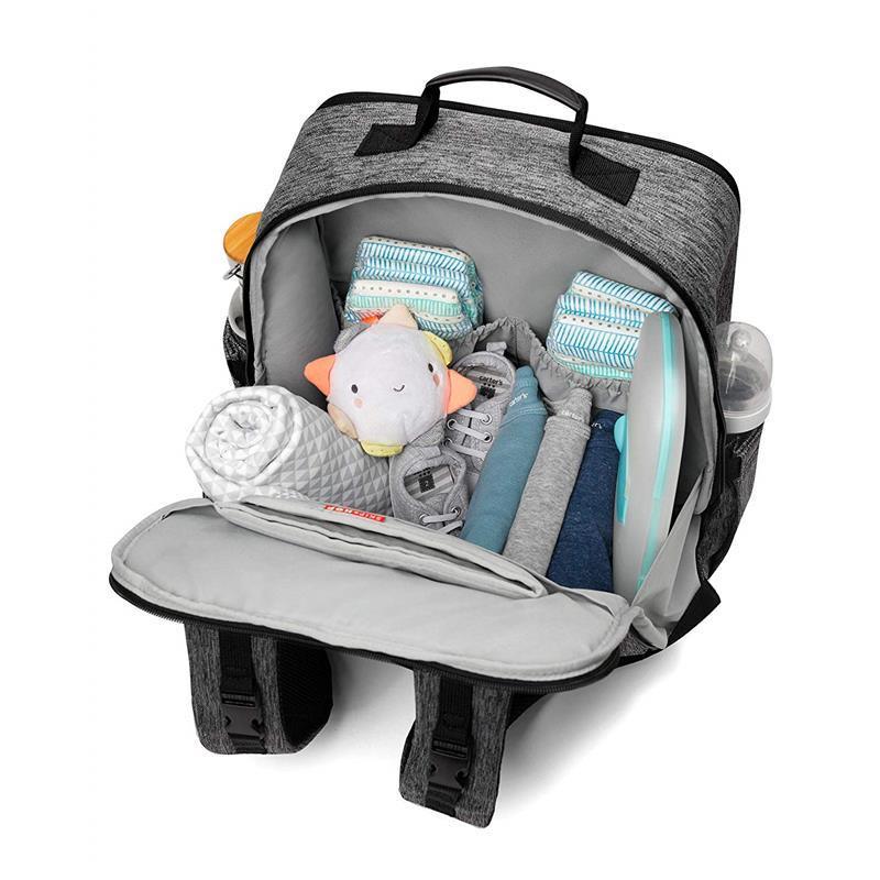 Skip Hop - Baxter Diaper Backpack, Textured Grey Image 6