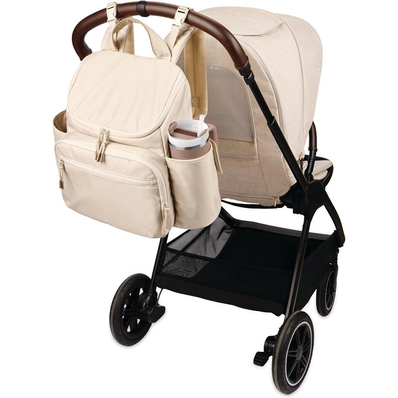 Skip Hop Diaper Bag Backpack with Portable Changing Pad, Forma Next Oat Image 2