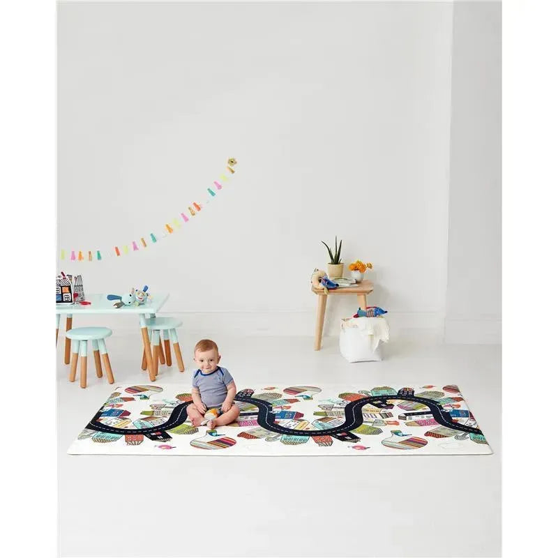 Skip Hop Doubleplay Reversible Playmat, Vibrant Village Image 3