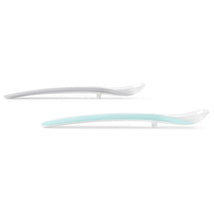 Skip Hop Easy Feed Two Spoon Set, Grey & Soft Teal Image 2