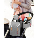 Skip Hop - Grab & Go Double Bottle Bag, Grey Melange Image 3