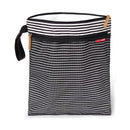 Skip Hop Grab & Go Wet/Dry Bag, Black & White Stripe Image 1