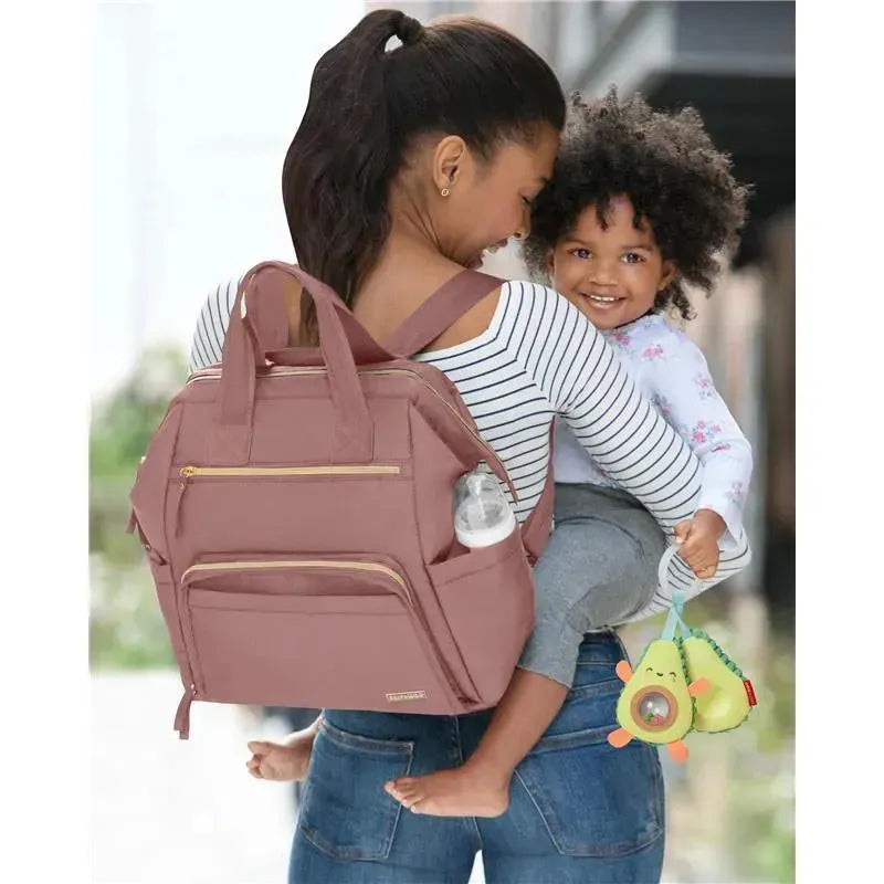 Skip Hop - Mainframe Baby Diaper Bag Backpack, Dusty Rose Image 8