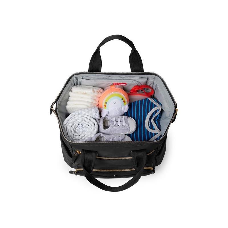 Skip Hop - Mainframe Wide Open Diaper Bag Backpack, Black Image 4