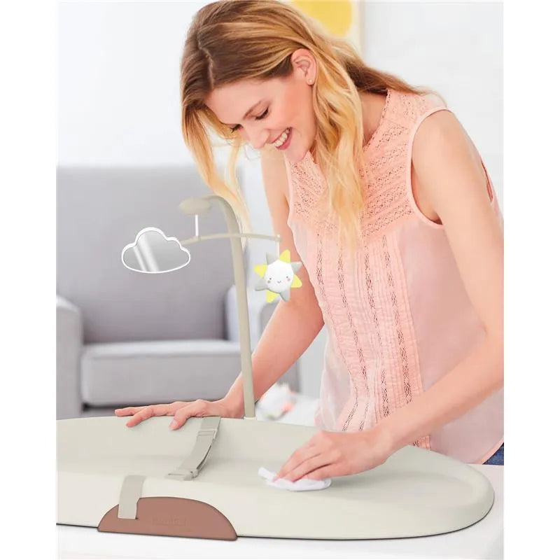 Skip Hop Nursery Style Wipe-Clean Changing Pad, Oat Image 6