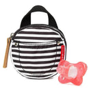 Skip Hop Pacifier Pocket, Black/White Stripe Image 2