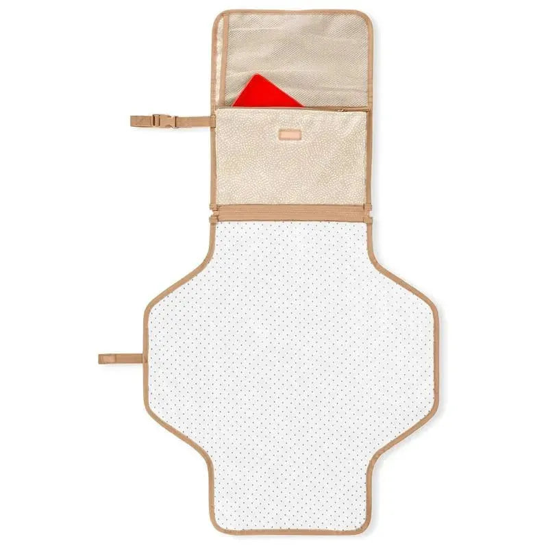 Skip Hop - Portable Baby Changing Pad, Pronto, Beige Swirl Dot  Image 3