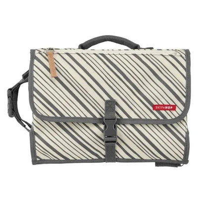 Skip Hop - Portable Baby Changing Pad, Graphite Stripe Image 1