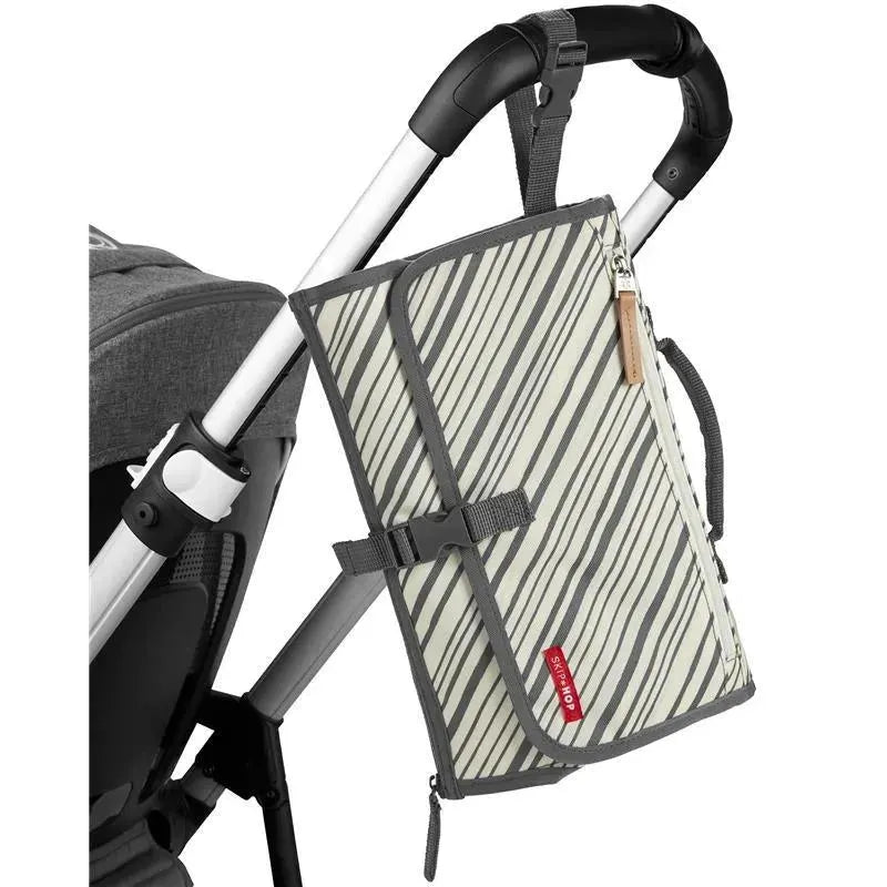 Skip Hop - Portable Baby Changing Pad, Graphite Stripe Image 5