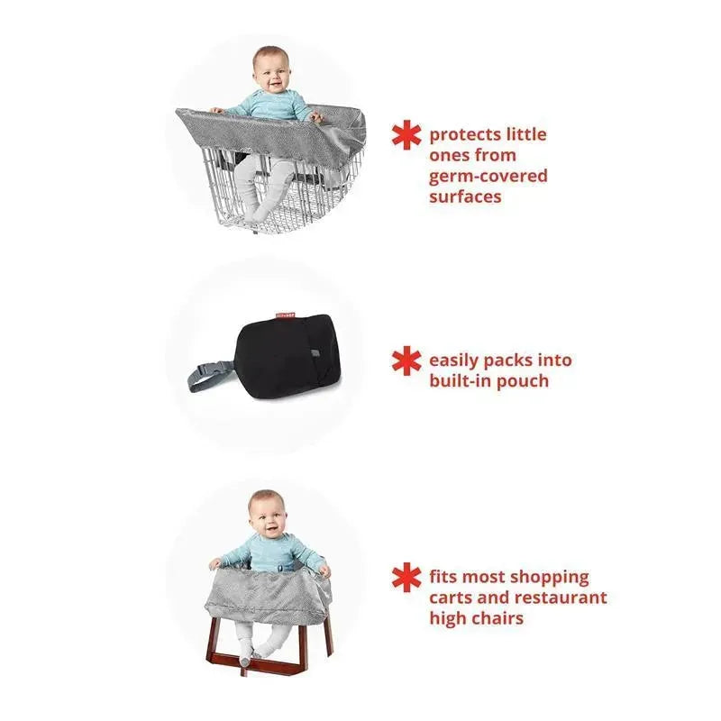 Skip Hop - Shopping Cart Cover, Take Cover, Swirl Dot Image 3
