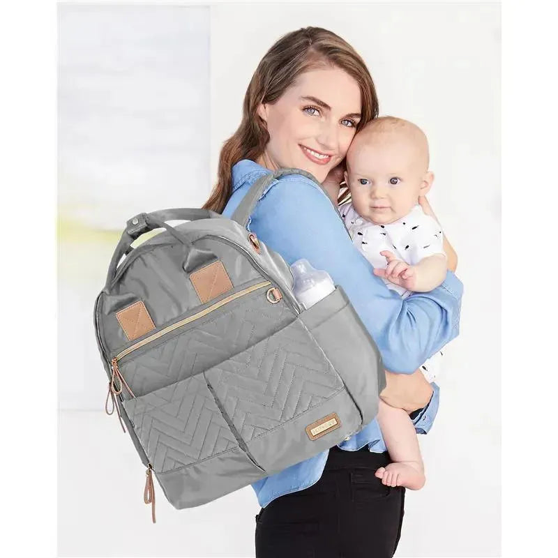 Skip Hop - Suite Diaper Bag Backpack Set, Dove Image 4