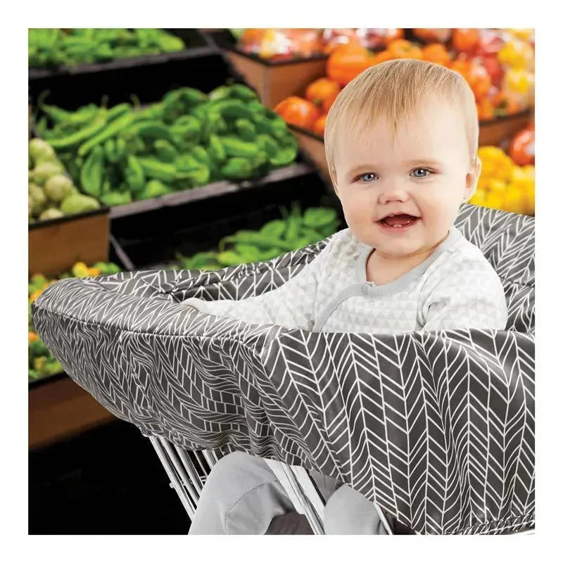 Skip Hop - Shopping Cart Cover, Grey Feather Image 4