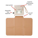 Skip Hop Travel Baby Changing Pad with Easy-Clean Surface, Clean Slate Oat Image 2