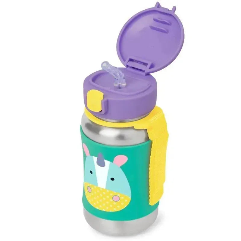Skip Hop - Zoo Stainless Steel Straw Bottle, Unicorn Image 2