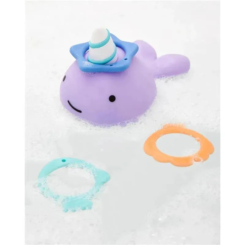 Skip Hop - Zoo Narwhal Ring Toss Baby Bath Toy Image 4