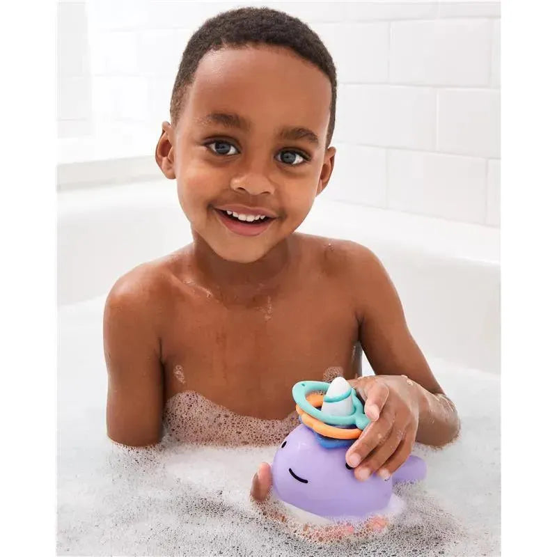 Skip Hop - Zoo Narwhal Ring Toss Baby Bath Toy Image 5