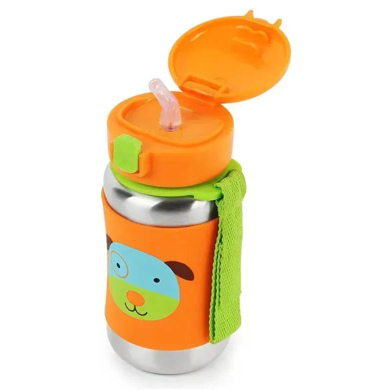Skip Hop - Zoo Stainless Steel Straw Bottle, Dog Image 2
