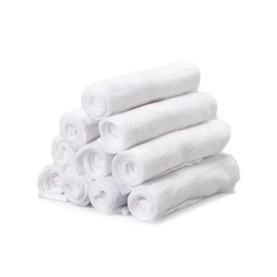 Spasilk 10-Pack Washcloth Set, White Image 1