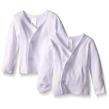 Spasilk - 2 Pack Long Side Snap Tee White Image 1