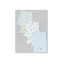 Spasilk Boys Newborn Burp Cloths, Blue 3-Pack Image 1