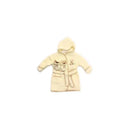 Spasilk Cotton Hooded Terry Bathrobe with Booties-Brown Bear Image 1