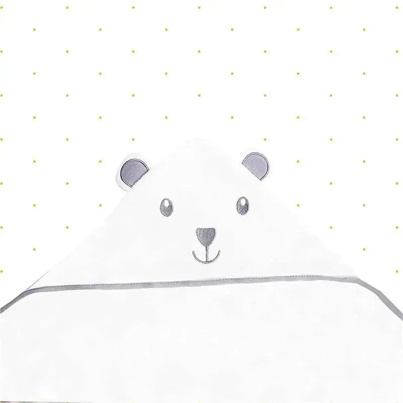 Spasilk - Hooded Towel Animal Bear, White Image 4