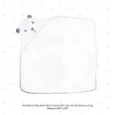 Spasilk - Hooded Towel Animal Bear, White Image 5