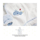 Spasilk - Terry Bathrobe Whale With Booties Blue Image 5