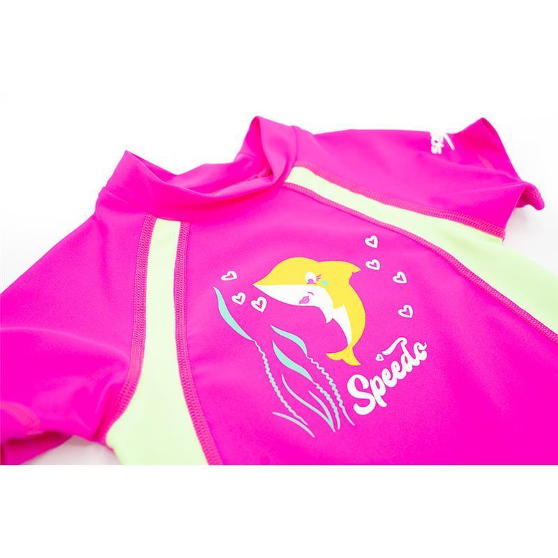 Speedo - Begin To Swim Toddler Unisex Sun Suit, Bright Pink, 2T Image 4