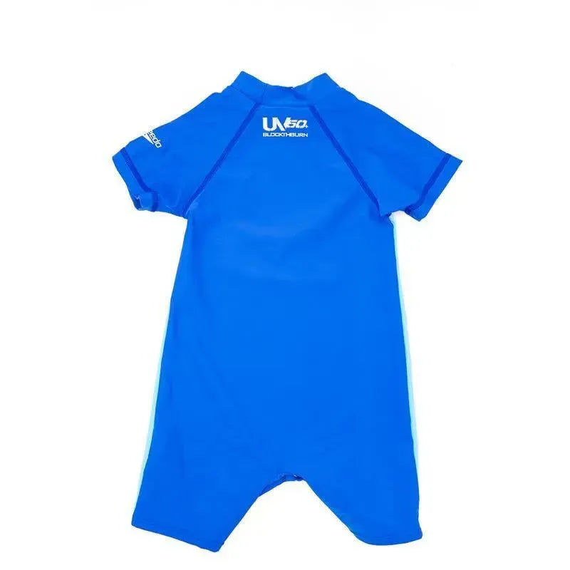 Speedo Kids One Piece Swimsuit 50+ Spf Protection,Blue.
