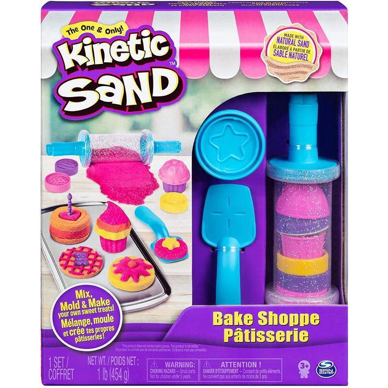 Spin Master - Kinetic Sand, Bake Shoppe Playset with 1lb of Kinetic Sand and 16 Tools and Molds Image 1